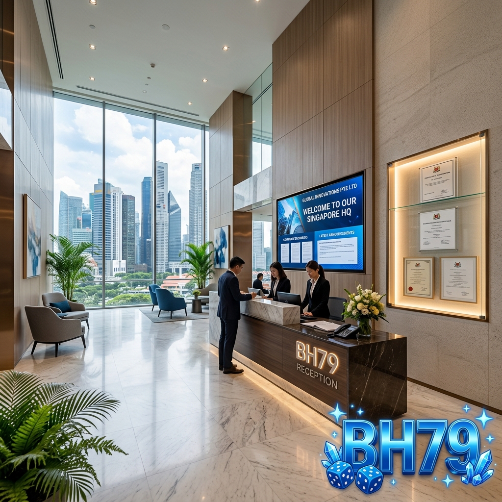 Trụ sở chính BH79 tại trung tâm tài chính Singapore với giấy phép rõ ràng